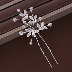 Rhinestone U-Shaped Hair Pins for Bride