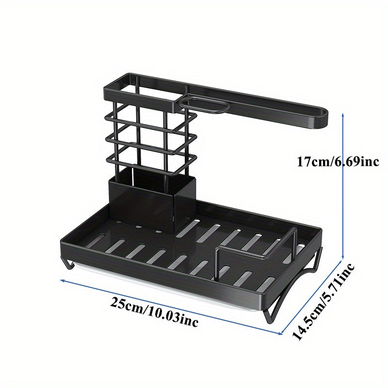 Kitchen Storage Rack Rag Rack Cleaning Tool Storage Rack Draining Basket