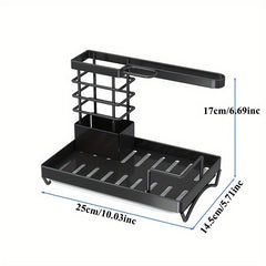 Kitchen Storage Rack Rag Rack Cleaning Tool Storage Rack Draining Basket