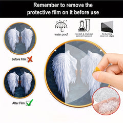 Angel Wings Dyed Acrylic Hanging Window Christmas Gift