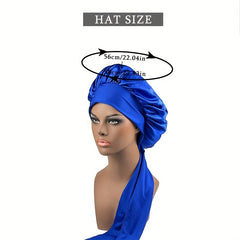 Candy Satin Bonnet Women Casual Sleeping Nightcap Shower Cap
