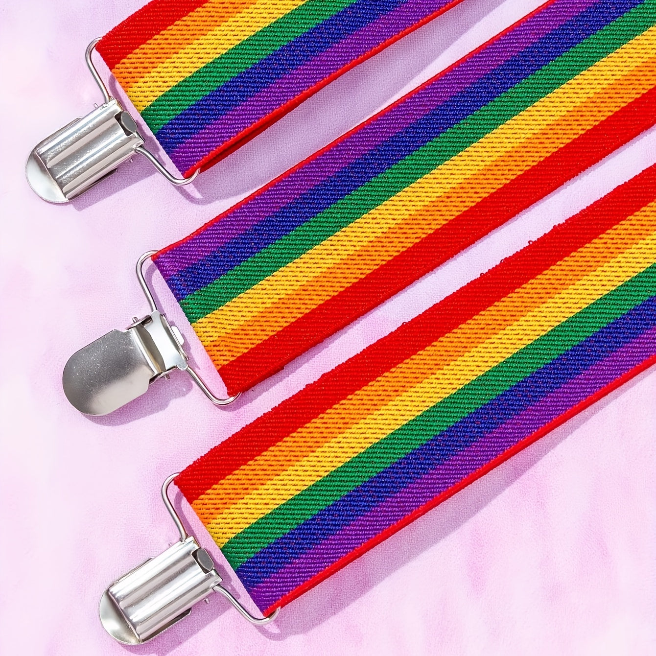 Men's Rainbow Suspenders for Students