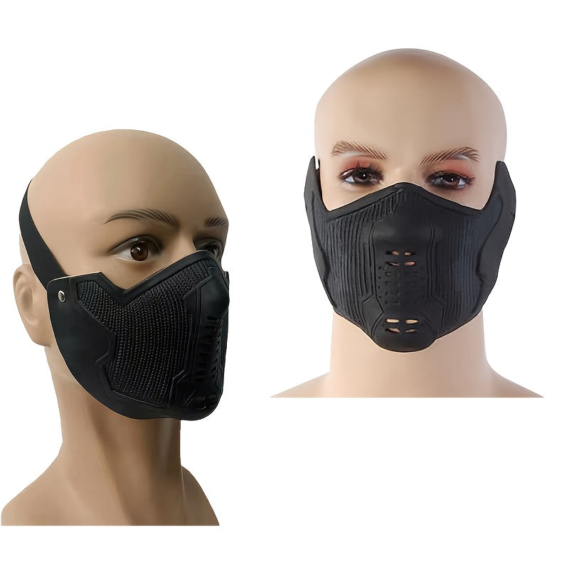 Rubber Half Face Mask Cosplay Role Play Party Halloween Christmas