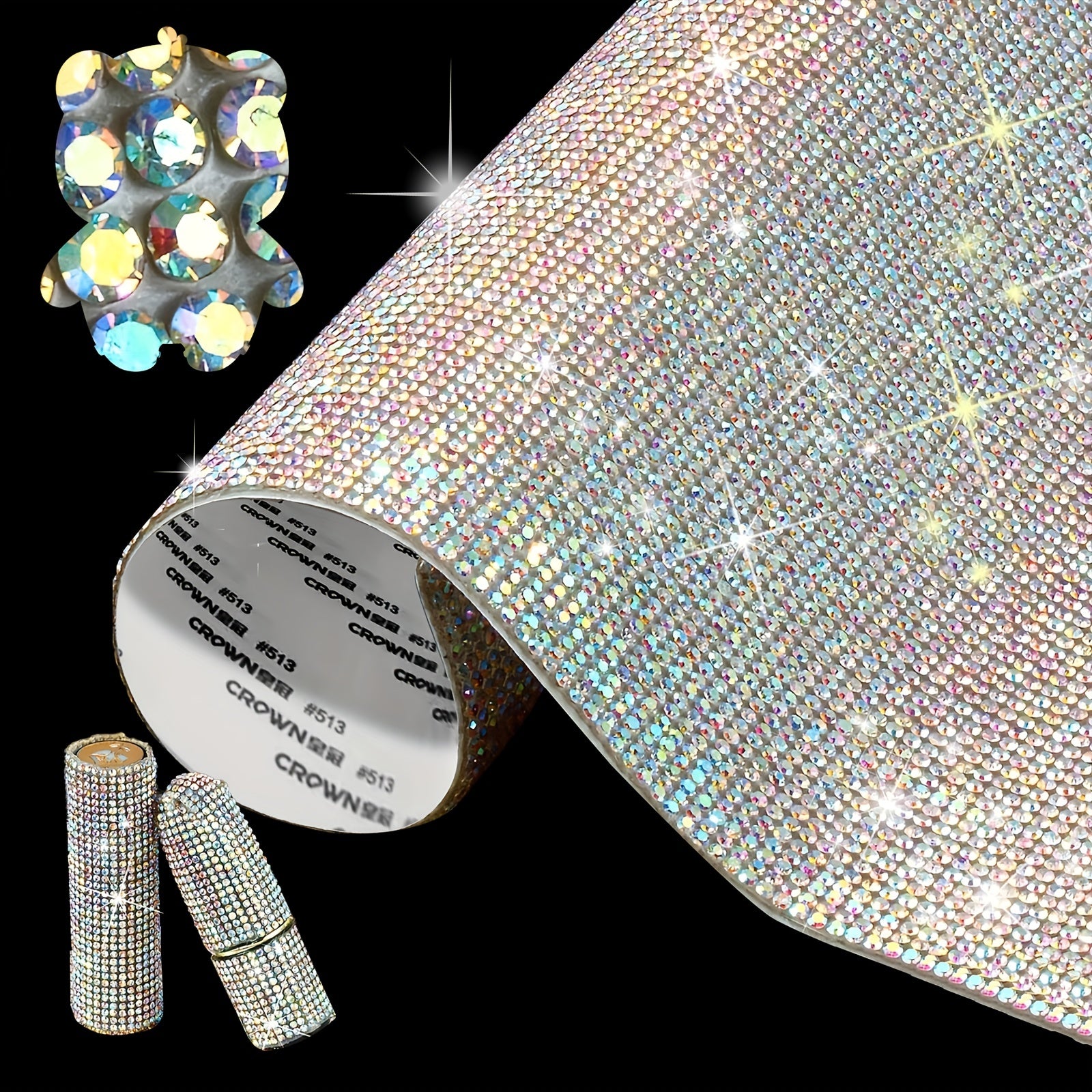 Self Adhesive Rhinestone Stickers for DIY Clothing Shoes Bags Crafts