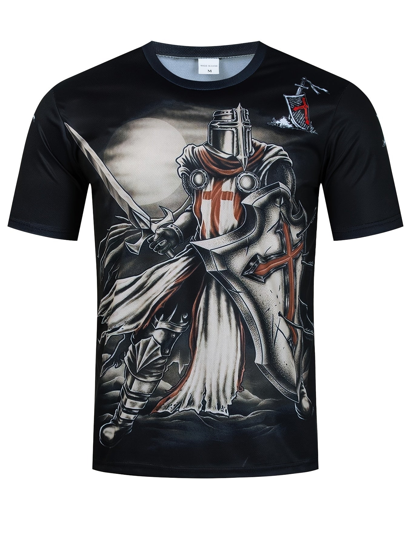 Men's American Flag Knight Astronaut Tee