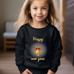 OERYUI Toddler Cartoon Bell & HAPPY YEAR Sweatshirt Top
