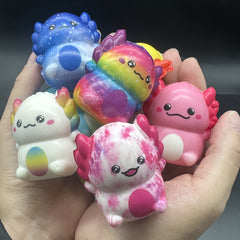 3/9pcs Mini Axolotl Squishy Toys Easter Party Favors Games Prizes Squishies