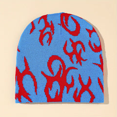 Men's Coldproof Melon Leather Knitted Hat