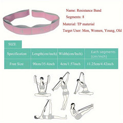 Digital Segmented Yoga Stretching Tension Band Latin Pilates Elastic