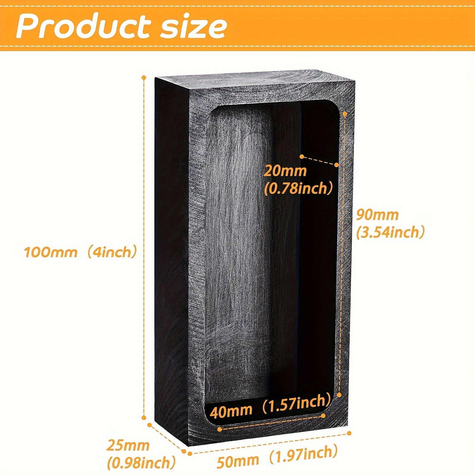 High Temp Graphite Crucible Casting Ingot Mold for Melting Refining Silver