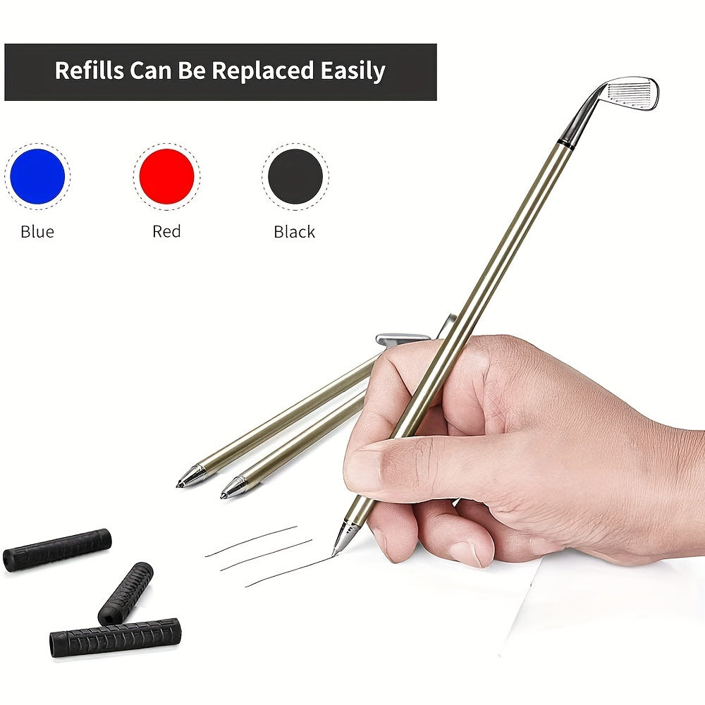 Golf Mini Desktop Pen Gift Set with Putter Game
