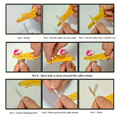 Mini Pocket Wire Stripper Crimper Plier Cable Stripping Tool