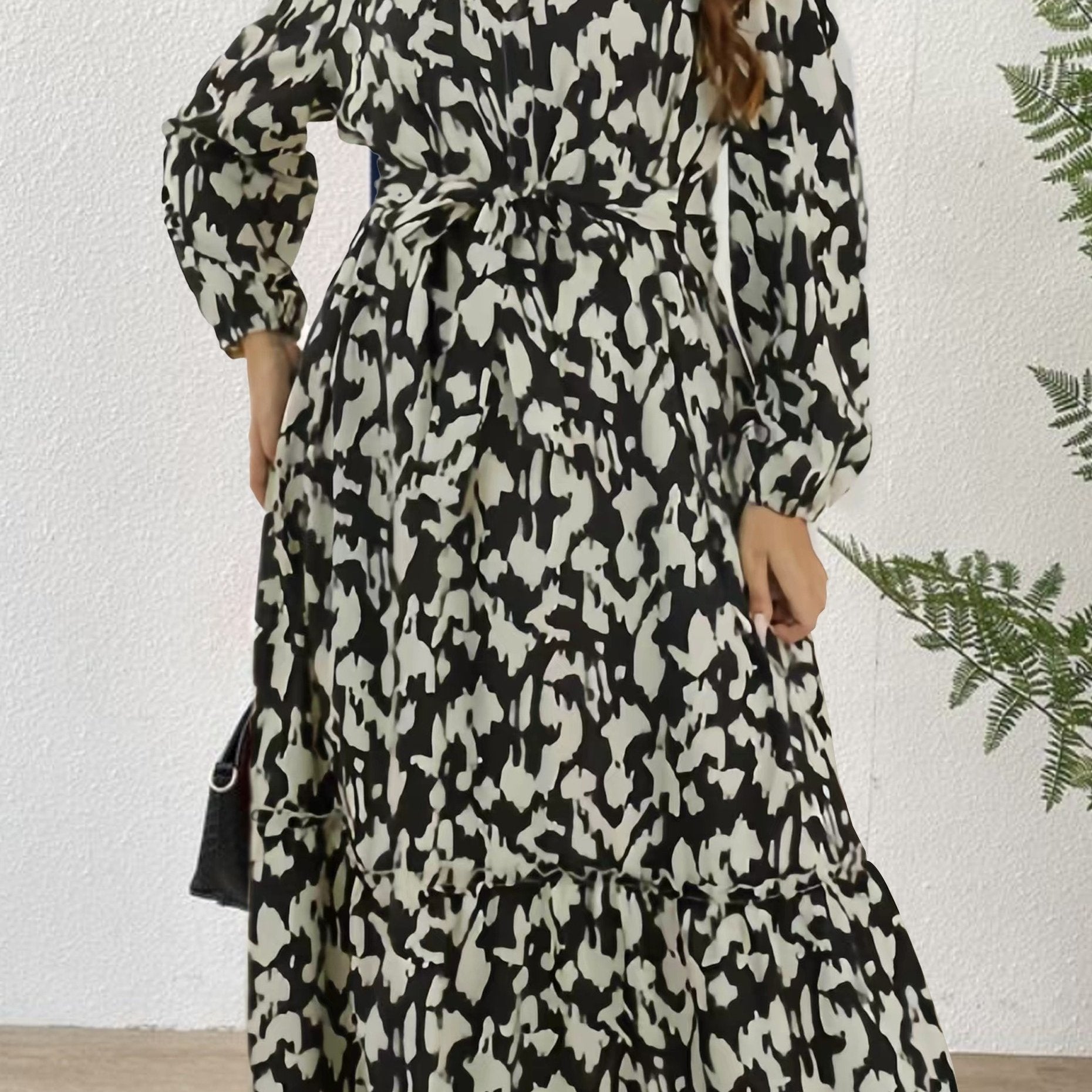Leopard Print Button Up Shirt Dress