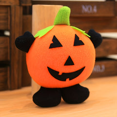 Spooky Halloween Character Toy Pumpkin And Monster Plush Decor