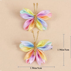 2pcs Butterfly Hair Clips for Baby Girls