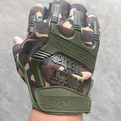 Half Finger Military Paintball Gloves Anti Skid