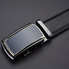 High End Business Leather Belt Men's Automatic Buckle Casual Versatile Belt