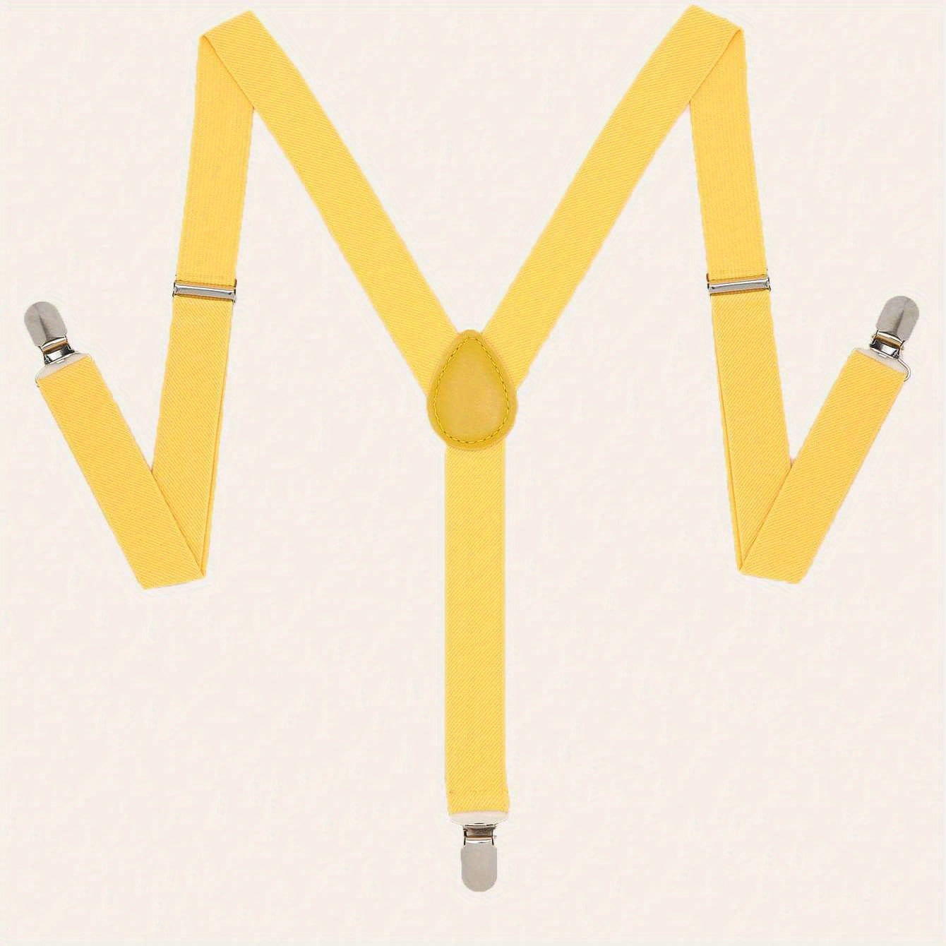 Party Coloured Elastic Suspenders For Men