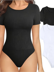 2Pcs Yoga Jumpsuits Round Neck Activewear
