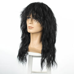 Men's 80s Rock Metal Halloween Wig Long Curly Hair