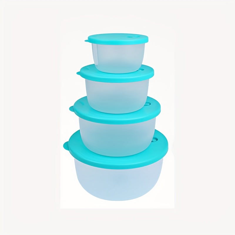 4pcs Airtight Food Storage Containers BPA Microwave Freezer Safe Lunch Box