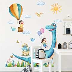 Butterfly Dinosaur Flower Wall Decal Vinyl Mural Art