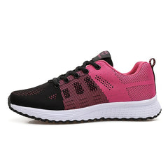 Breathable Knitted Sports Shoes Lightweight Anti Slip Running Sneakers