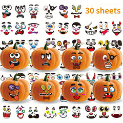Halloween Pumpkin Stickers - Fun Crafts for Parties
