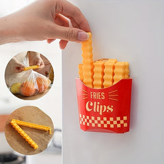 12pcs French Fries Sealing Clips Fresh Keeping Snack Clips