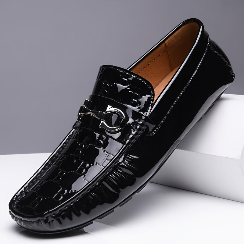 Men's Plaid Loafer Shoes Slip On B Sneakers