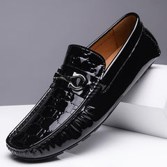 Men's Plaid Loafer Shoes Slip On B Sneakers