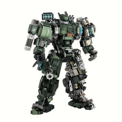 1403pcs Green Mecha Building Block Construction Toy Set