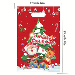 4pcs Christmas Gift Bag Party Candy Cartoon Wrapping Gift Bag