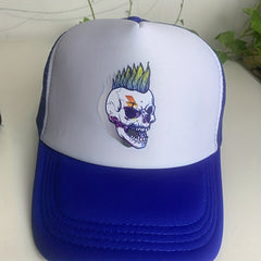 Skull Element Mesh Baseball Cap Sun Hat