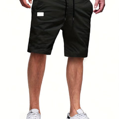 Men's Drawstring Cargo Short Pants Lightweight Flap Pocket Shorts