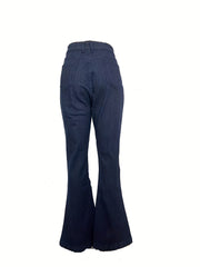 High Waist Flare Jeans Wide Leg Denim Pants
