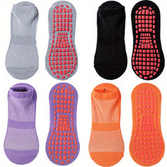 4 Pairs Summer Mesh Trampoline Socks Non Slip Breathable Yoga Pilates