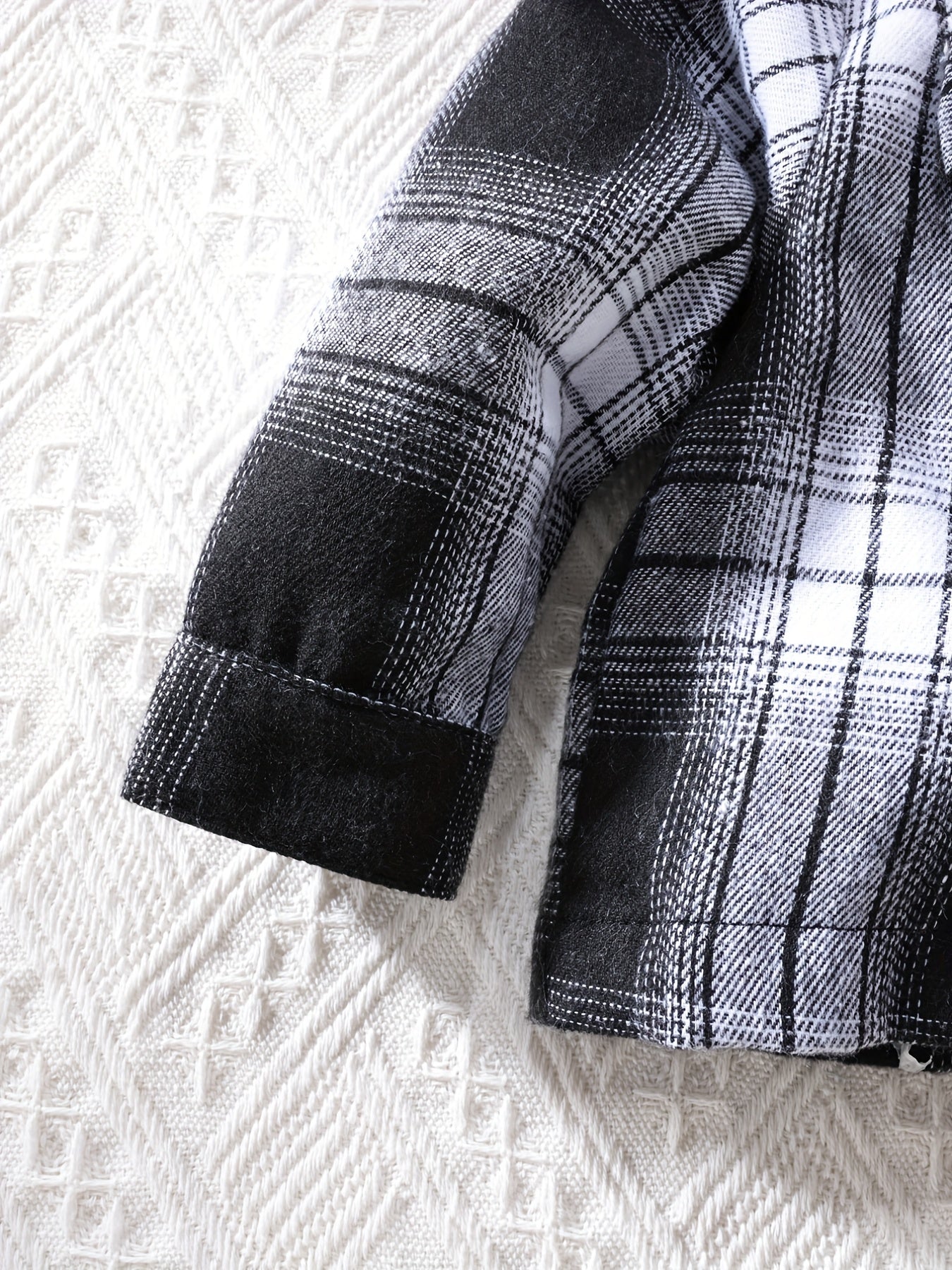 Baby Boy's Plaid Shirt Top Long Sleeve Coat