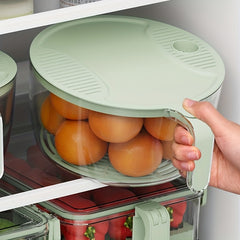 1pc Fruit And Vegetable Draining Basket Kitchen Accessory