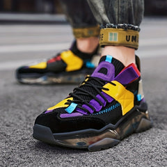 Men's Shock Absorbing Athletic Sneakers Lace Up Shoes