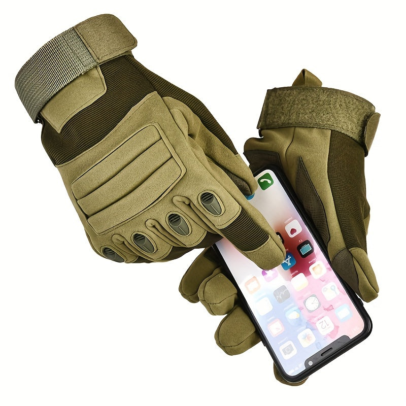 Outdoor Military Full Finger Gloves Anti Slip Motorcycle Riding Gloves