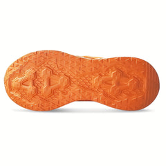 Orange Running Shoes Lace Up Flying Woven Athletic Footwear