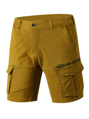 Men's Lightweight Cotton Cargo Shorts with Flap Pocket