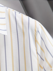 Men's Business Casual Short Sleeves Striped Shirts