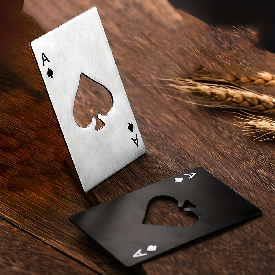 Poker Card Beer Bottle Opener Stainless Steel Halloween Party Supplies