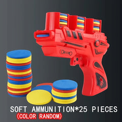 Foam Disc Launcher Flying Disc Handheld Shooter - Indoor/Outdoor Game Toy