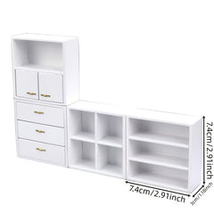 1:12 Dollhouse Model Furniture Display Cabinet Craft Doll Ornament