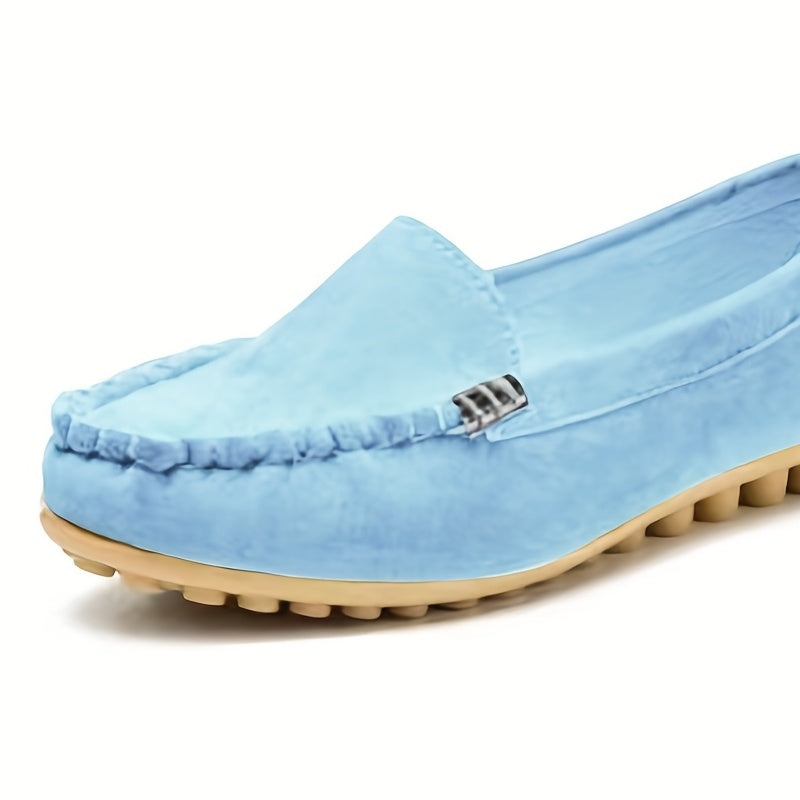 Women's Denim Flat Shoes Soft Sole Outdoor Walking Loafers