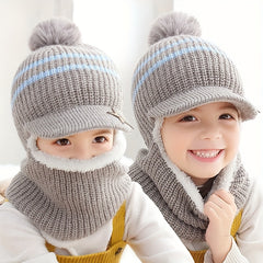 Kids Knitted Hat with Ear Protection
