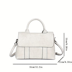 Crocodile Pattern Handbag Women Crossbody Bag Leather Satchel Purse